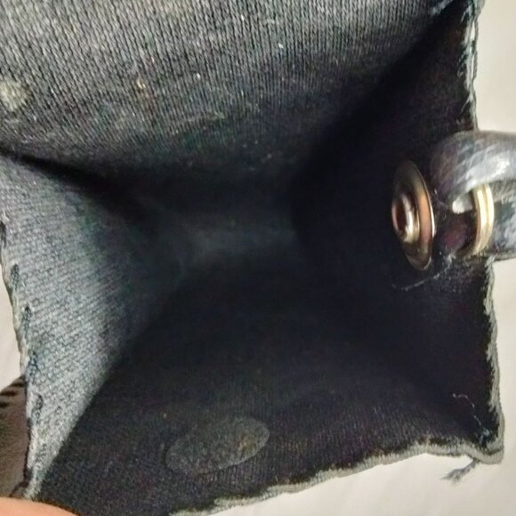 Black Leather Pouch Vintage Camera  Case Wrist Strap Phone Storage - Picture 6 of 8